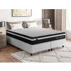 Conjunto Cama Box Molas Ensacadas Durham Preto King 193x203x60