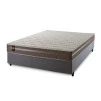 Conjunto Cama Box Molas Ensacadas Georgia Bege Casal 138x188x60