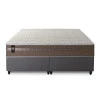 Conjunto Cama Box Molas Ensacadas Georgia Bege King 193x203x60