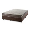 Conjunto Cama Box Molas Ensacadas Georgia Bege Queen 158x198x60