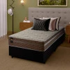Conjunto Cama Box Molas Ensacadas Georgia Bege Solteiro 96x203x60