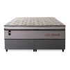 Conjunto Cama Box Molas Ensacadas Liverpool Bege King 193x203x73