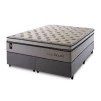 Conjunto Cama Box Molas Ensacadas Liverpool Bege Queen 158x198x73