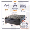 Conjunto Cama Box Molas Ensacadas Montreal Cinza Queen 158x198x64