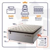 Conjunto Cama Box Molas Ensacadas New York Branco Casal 138x188x73