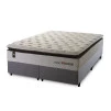 Conjunto Cama Box Molas Ensacadas New York Branco King 193x203x73