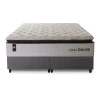Conjunto Cama Box Molas Ensacadas New York Branco King 193x203x73