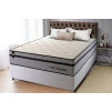 Conjunto Cama Box Molas Ensacadas Preston Cinza Casal 138x188x71