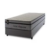 Conjunto Cama Box Molas Ensacadas Preston Cinza Solteiro 88x188x71