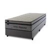 Conjunto Cama Box Molas Ensacadas Preston Cinza Solteiro 96x203x71