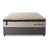 Conjunto Cama Box Molas Ensacadas Quartzo Marrom Casal 138x188x71