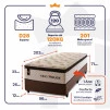 Conjunto Cama Box Molas Ensacadas Quartzo Marrom Solteiro 96x203x71