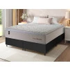 Conjunto Cama Box Molas Ensacadas Roma Bege Queen 158x198x71