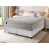 Conjunto Cama Box Molas Ensacadas Roma Bege Queen 158x198x71