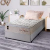 Conjunto Cama Box Molas Ensacadas Roma Bege Solteiro 96x203x71