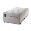 Conjunto Cama Box Molas Ensacadas Roma Bege Solteiro 96x203x71