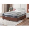 Conjunto Cama Box Molas Ensacadas Sheffield Cinza King 193x203x65