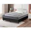 Conjunto Cama Box Molas Ensacadas Sheffield Cinza Queen 158x198x65