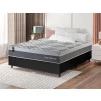 Conjunto Cama Box Molas Ensacadas Sheffield Cinza Viúva 128x188x65