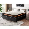 Conjunto Cama Box Molas Ensacadas Sirius Preto Casal 138x188x65
