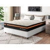 Conjunto Cama Box Molas Ensacadas Sirius Preto Casal 138x188x65