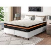 Conjunto Cama Box Molas Ensacadas Sirius Preto King 193x203x65