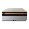 Conjunto Cama Box Molas Ensacadas Sirius Preto Queen 158x198x65