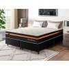 Conjunto Cama Box Molas Ensacadas Sirius Preto Queen 158x198x65