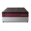 Conjunto Cama Box Molas Ensacadas Toronto Vermelho Casal 138x188x66