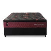 Conjunto Cama Box Molas Ensacadas Toronto Vermelho Casal 138x188x66