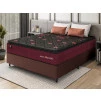 Conjunto Cama Box Molas Ensacadas Toronto Vermelho Casal 138x188x66