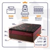 Conjunto Cama Box Molas Ensacadas Toronto Vermelho Casal 138x188x66