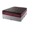 Conjunto Cama Box Molas Ensacadas Toronto Vermelho King 193x203x66
