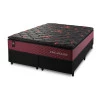 Conjunto Cama Box Molas Ensacadas Toronto Vermelho Queen 158x198x66