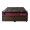 Conjunto Cama Box Molas Ensacadas Toronto Vermelho Queen 158x198x66