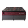 Conjunto Cama Box Molas Ensacadas Toronto Vermelho Queen 158x198x66