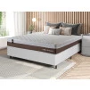 Conjunto Cama Box Molas Ensacadas Venice Marrom Casal 138x188x60