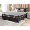 Conjunto Cama Box Molas Ensacadas Venice Marrom Queen 158x198x60