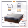 Conjunto Cama Box Viúva Dakota Preto 128x188x57 Espuma D33