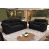 Conjunto Sofá Windsor Velut Preto 3 e 2 Lugares 2,04m e 1,59m - King House