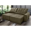 Sofá Retrátil/Reclinável Alaska Suede Velut c/ Molas no Assento - King House