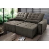 Sofá Retrátil/Reclinável Alaska Suede Velut c/ Molas no Assento - King House