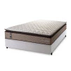 Conjunto Cama Box Espuma Atlanta Bege Casal 138x188x62