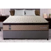 Conjunto Cama Box Espuma Atlanta Bege Casal 138x188x62
