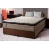 Conjunto Cama Box Espuma Atlanta Bege King 193x203x62