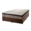 Conjunto Cama Box Espuma Atlanta Bege King 193x203x62