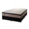 Conjunto Cama Box Espuma Atlanta Bege King 193x203x62