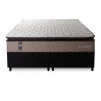 Conjunto Cama Box Espuma Atlanta Bege King 193x203x62
