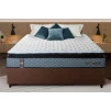 Conjunto Cama Box Espuma Chicago Cinza Viúva 128x188x57