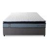 Conjunto Cama Box Espuma Chicago Cinza - King house